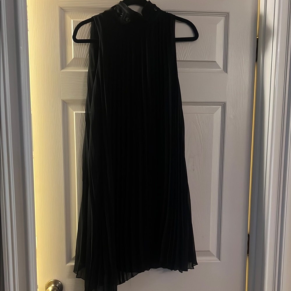 Chic Asymmetrical Black Dress